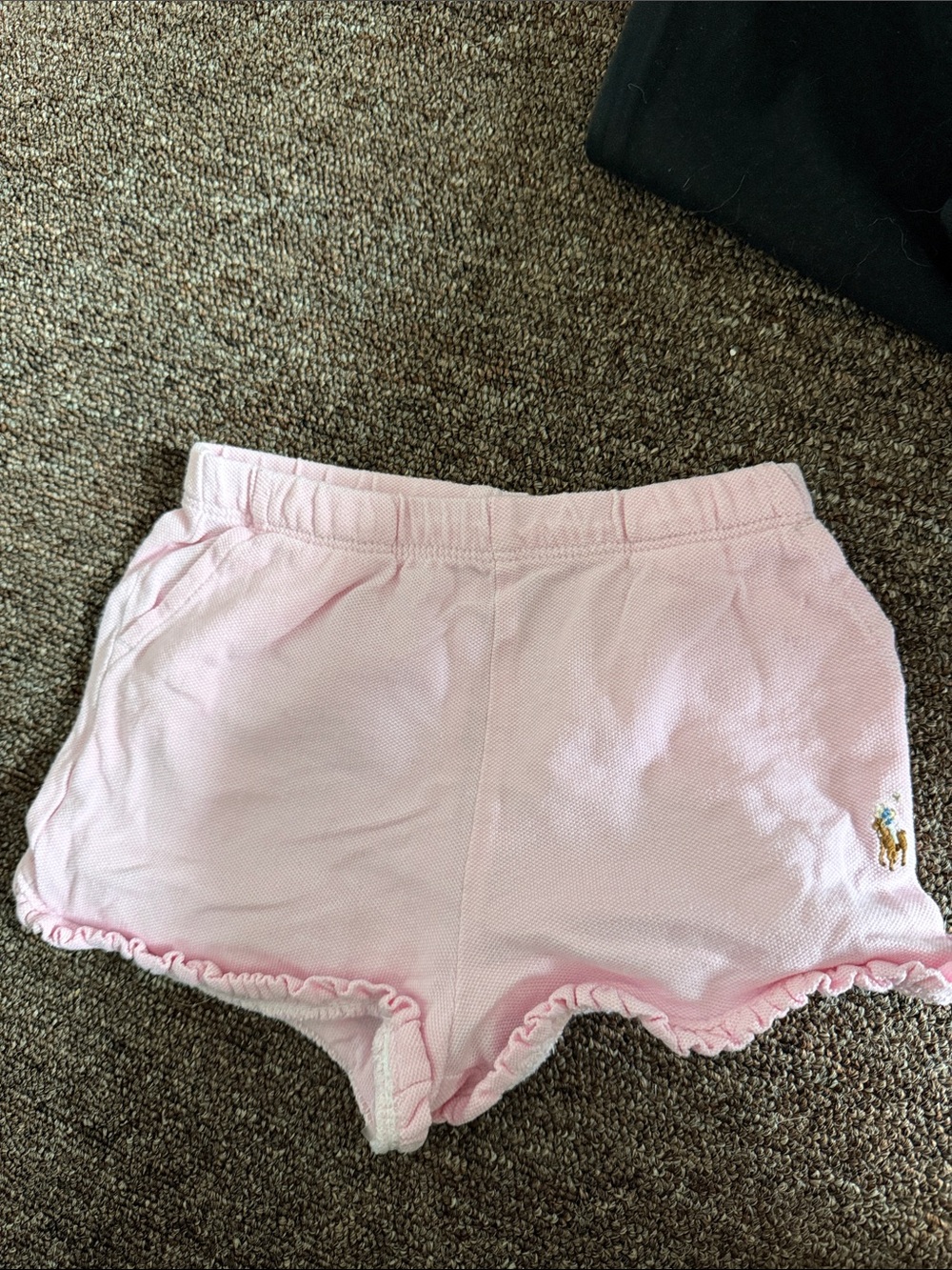 Ralph Lauren baby Pink Ruffled Knit Shorts